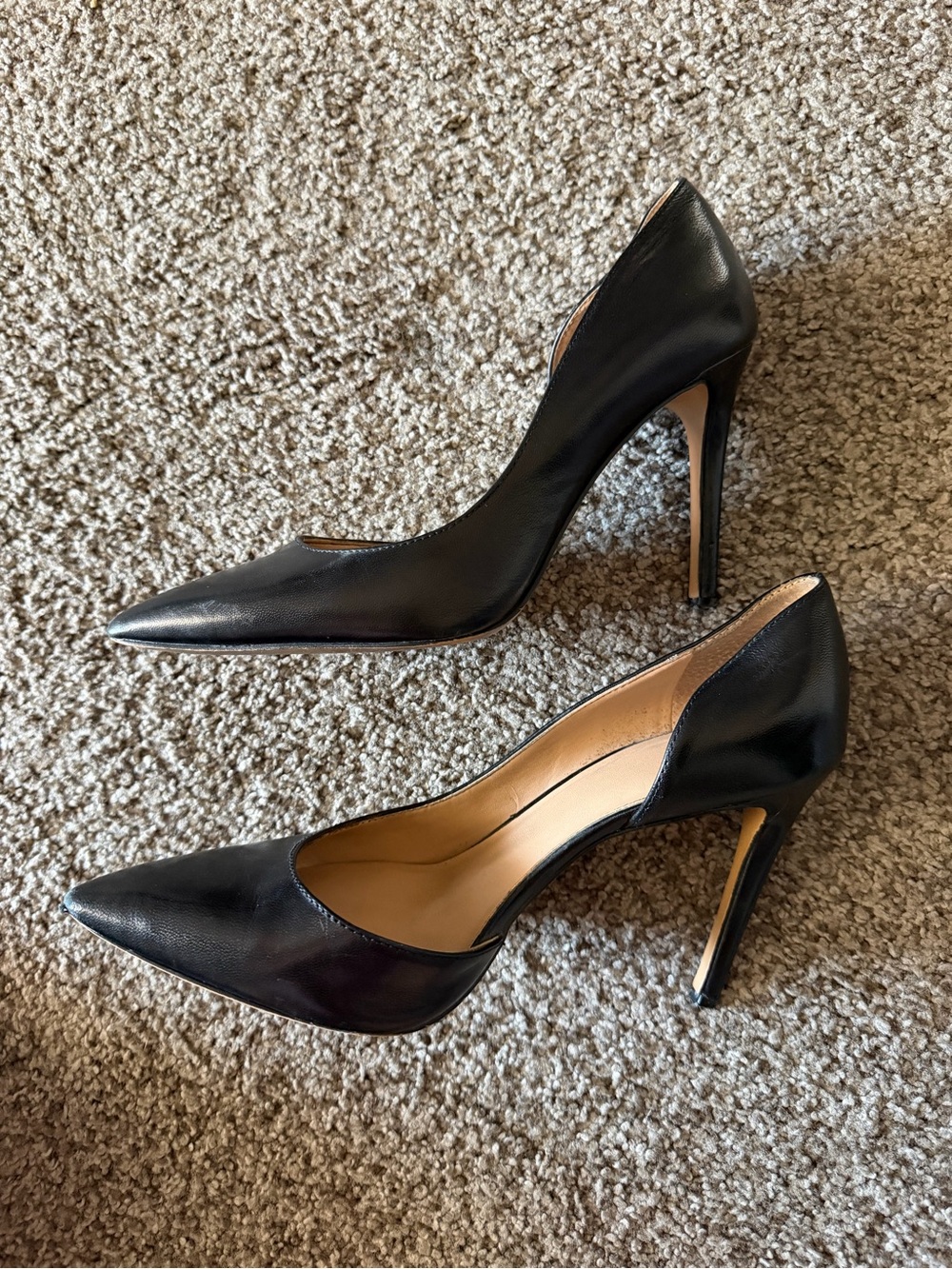 INC International Concepts Black Pointed Toe Stiletto Heels